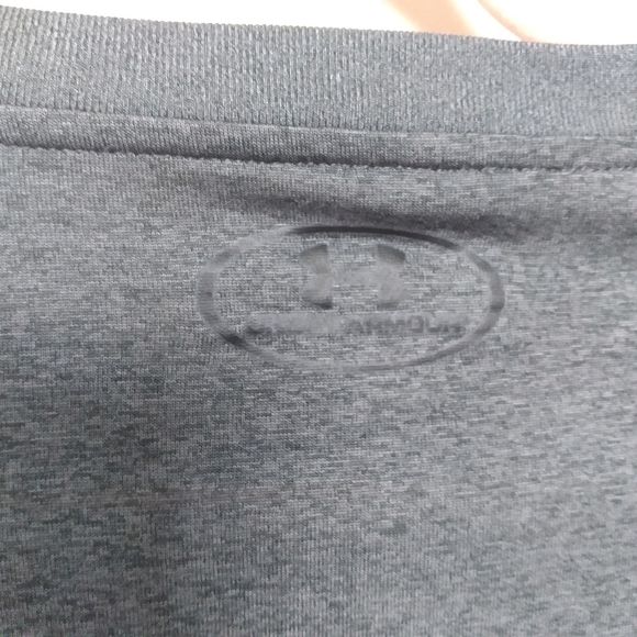 Under Armour Men's Loose Fit Gray Heatgear Short Sleeve Tee Size Medium - Picture 6 of 7